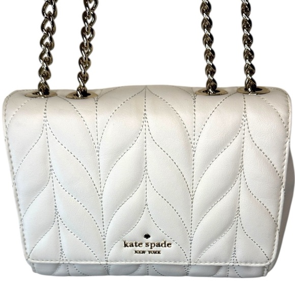 kate spade Handbags - Kate Spade White Quilted Shoulder Bag